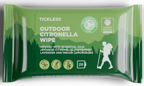 Tickless Human Outdoor Citronella Wipes
